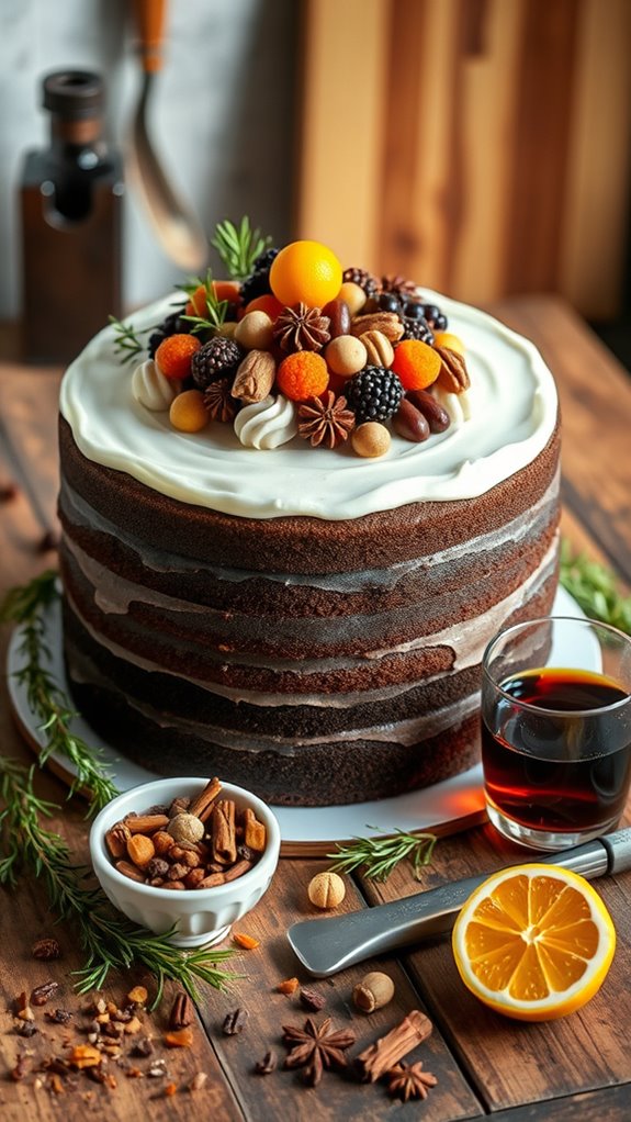 celebratory multi tiered dessert