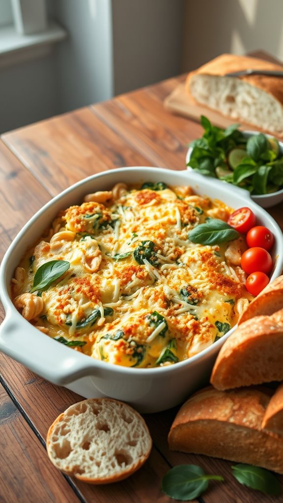 chicken and spinach dish