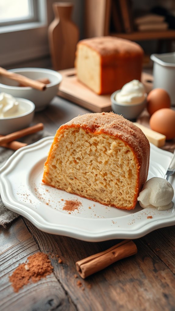 cinnamon sugar flavored pound cake