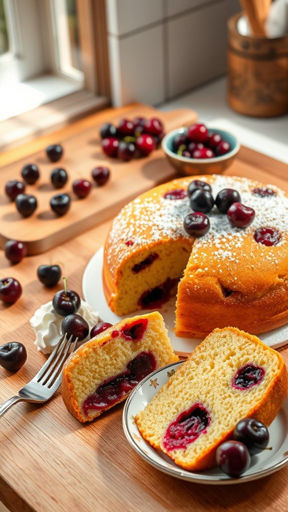delicious black cherry dessert
