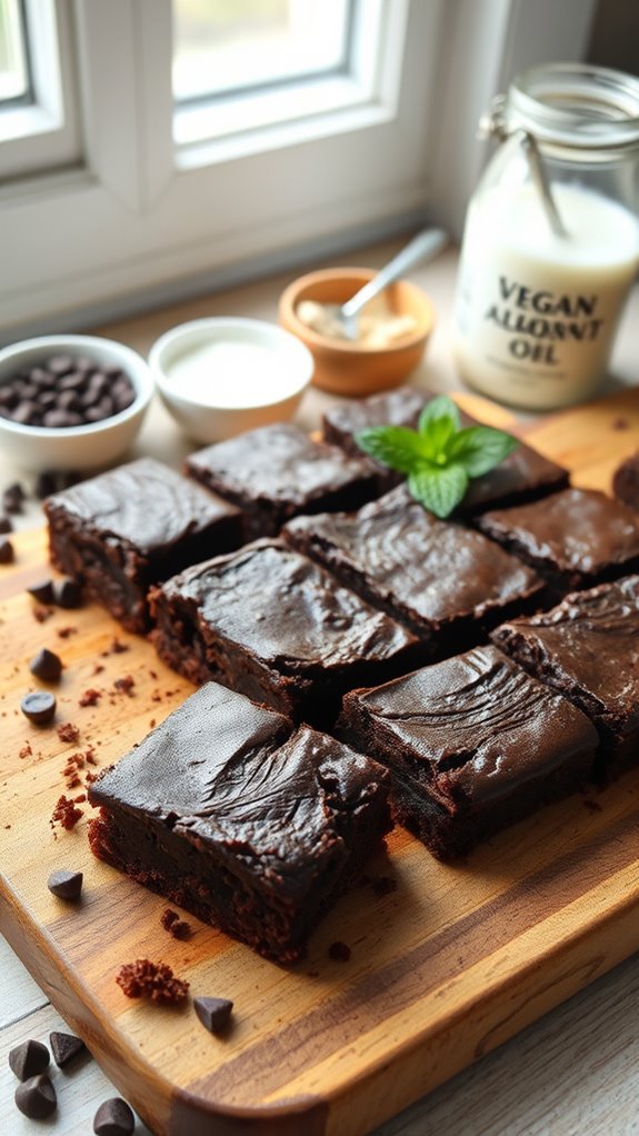 delicious vegan chocolate brownies