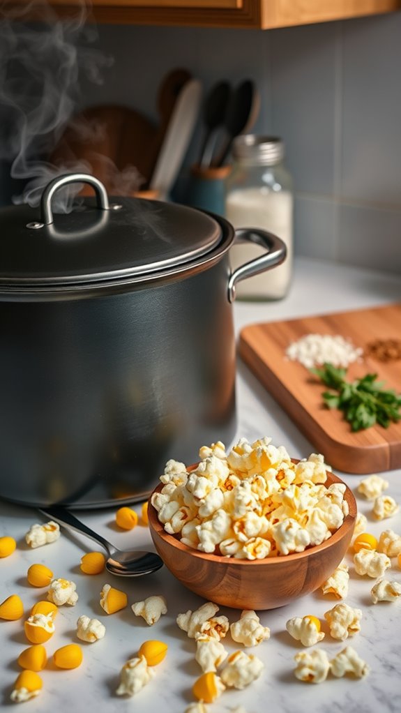 popcorn made on stove