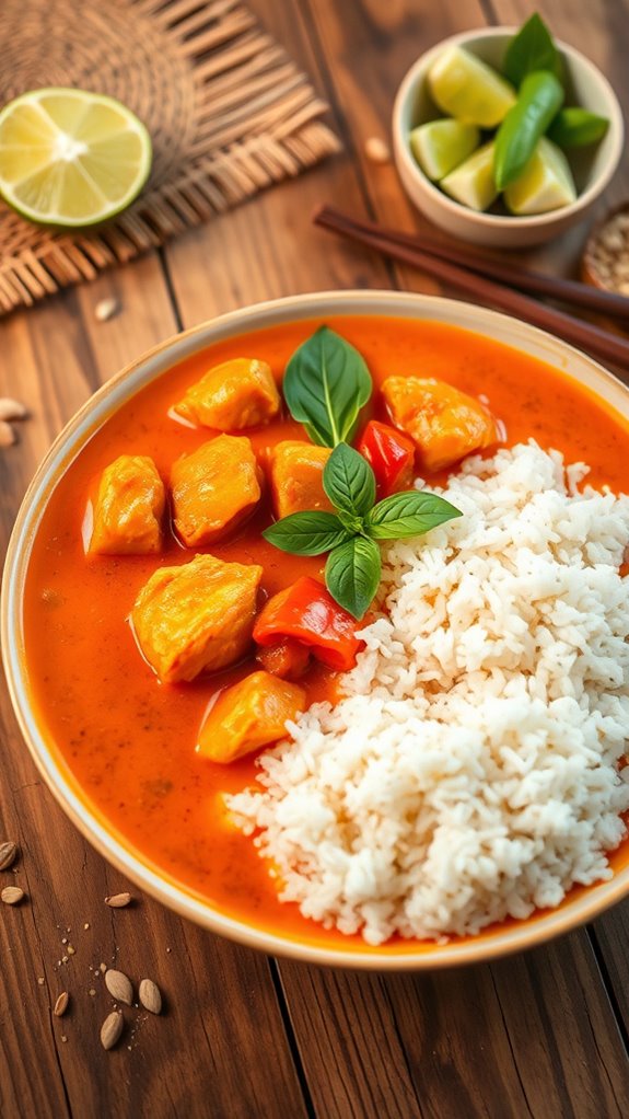 spicy coconut chicken dish