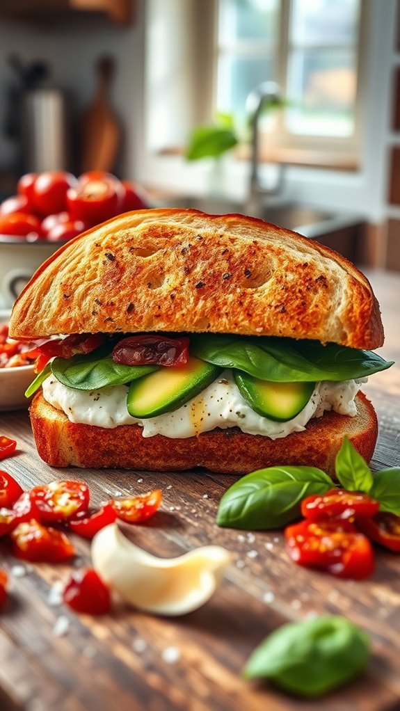 sun dried tomato sandwich recipe
